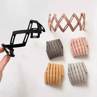 1 Pc Compact & Portable Retractable Hairband - Solid Color, Foldable Design for Travel & Everyday Use