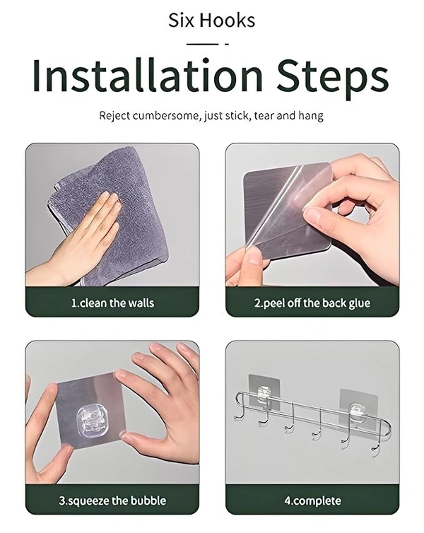 10 pcs Metal Sticker Hook