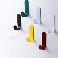 (20 PC) J Shape Self Adhesive Wall Hooks.