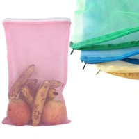3PC FRIDGE BAGS FOR FRUITS AND VEGETABLES WITH ZIP NET (MULTICOLOUR)