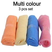 3PC FRIDGE BAGS FOR FRUITS AND VEGETABLES WITH ZIP NET (MULTICOLOUR)