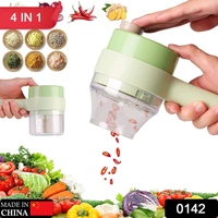 4 in 1 Electric Handheld Cooking Hammer Vegetable Cutter Set Electric Food Chopper Multifunction Vegetable Fruit Slicer