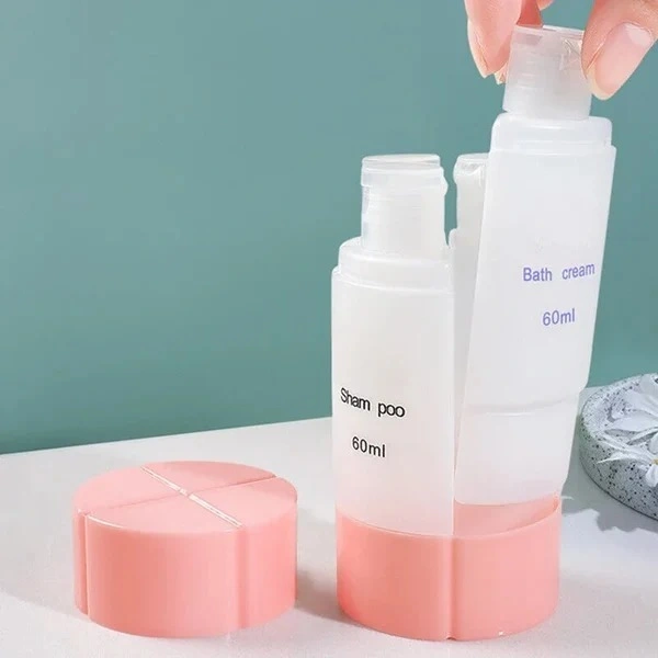 4 In 1 Mini Portable Shampoo Bottle (Random Colors)