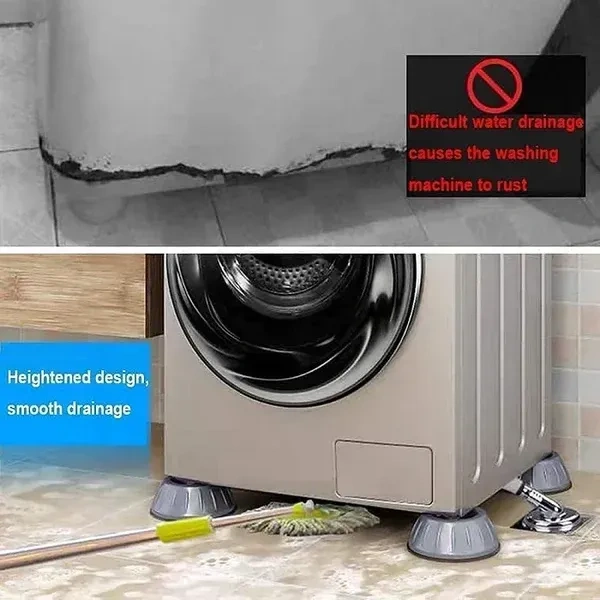 4 Pcs Anti Vibration Pad for Appliances Washing Machine Stand (Medium)