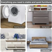 4 Pcs Anti Vibration Pad for Appliances Washing Machine Stand (Medium)