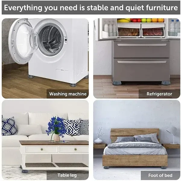 4 Pcs Anti Vibration Pad for Appliances Washing Machine Stand (Medium)