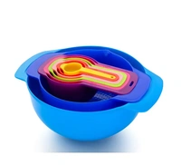 8 PIECE NESTING BOWLS WITH MEASURING CUPS SET