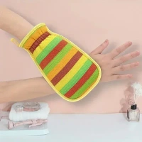 Bath Body Scrubber Gloves for Exfoliating Dead Skin - Scrubbing Gloves for Spa Body Massage Cleaner