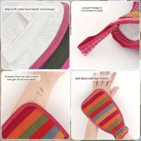 Bath Body Scrubber Gloves for Exfoliating Dead Skin - Scrubbing Gloves for Spa Body Massage Cleaner