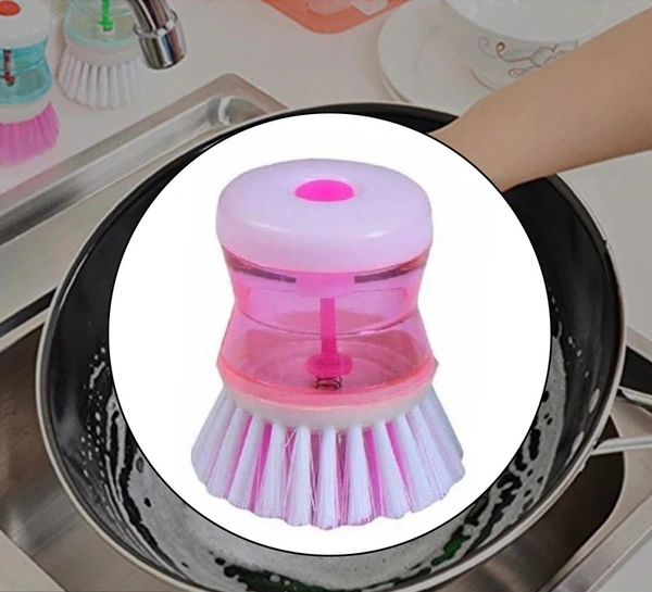 CLEANING BRUSH WITH LIQUID SOAP DISPENSER