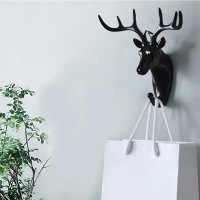 DEER SHAPE SELF ADHESIVE WALL HOOK