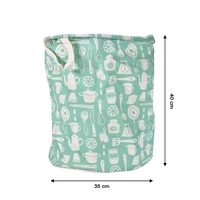 DURABLE AND COLLAPSIBLE LAUNDRY STORAGE BAG WITH HANDLES CLOTHES & TOYS STORAGE FOLDABLE LAUNDRY BAG FOR DIRTY CLOTHES.
