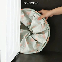 DURABLE AND COLLAPSIBLE LAUNDRY STORAGE BAG WITH HANDLES CLOTHES & TOYS STORAGE FOLDABLE LAUNDRY BAG FOR DIRTY CLOTHES.