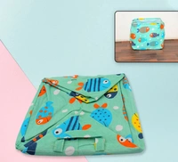 FOLDABLE STORAGE BAG CLOTHES BLANKET QUILT CLOSET SWEATER ORGANIZER BOX FASHION SALE CLOTHES CABINET ORGANIZER (MULTI COLOUR) MEDIUM SIZE