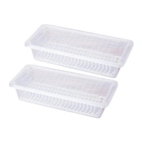 FOOD STORAGE CONTAINER WITH REMOVABLE DRAIN PLATE AND LID 1500 ML