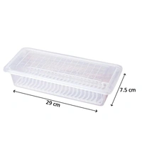 FOOD STORAGE CONTAINER WITH REMOVABLE DRAIN PLATE AND LID 1500 ML
