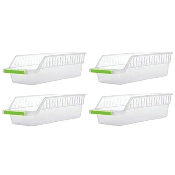 Kitchen Plastic Space Saver Organizer Basket Rack