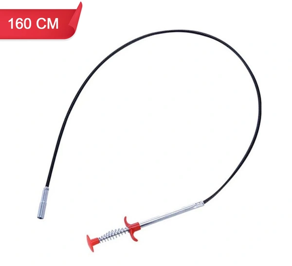 Metal Wire Brush Hand Kitchen Sink Cleaning Hook Sewer Dredging Device (290 cm)