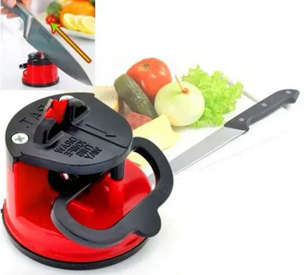 MINI KNIFE SHARPENER WITH SUCTION PAD