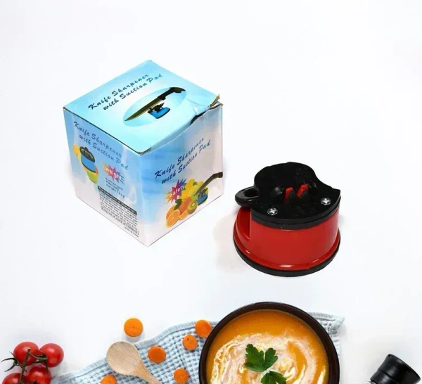 MINI KNIFE SHARPENER WITH SUCTION PAD
