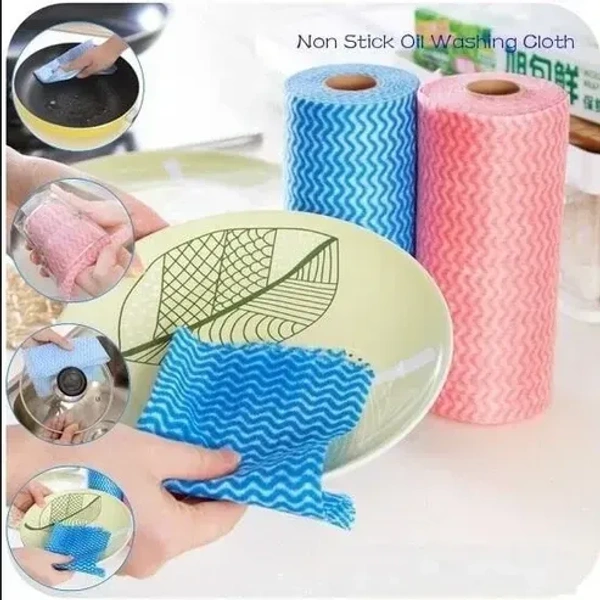 Non Wooven Fabric Disposable Handy Wipe Cleaning Cloth Roll, tissue (40 Pulls)