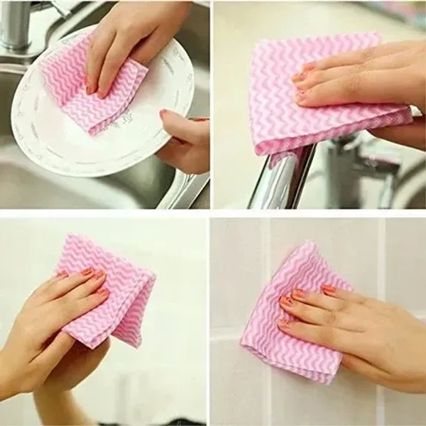 Non Wooven Fabric Disposable Handy Wipe Cleaning Cloth Roll, tissue (40 Pulls)