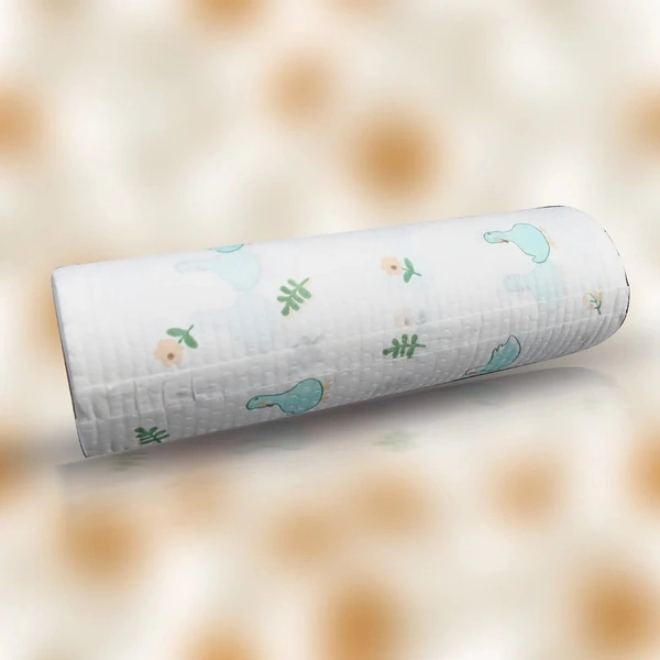 NON WOVEN REUSABLE AND WASHABLE KITCHEN PRINTED TISSUE ROLL 45 SHEETS