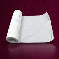 NON WOVEN REUSABLE AND WASHABLE KITCHEN PRINTED TISSUE ROLL 45 SHEETS