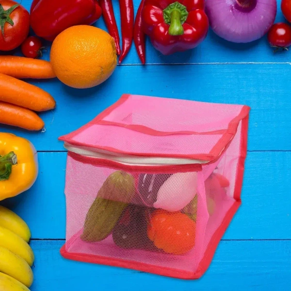 Nylon Fruit Bag Foldable Bag Is Protect Your Fruit Bag All Type Use Bag For Home & Kitchen Use