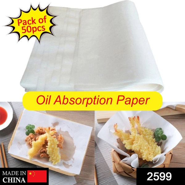 Oil Absorbing paper Sheets Cooking Paper (50pcs)
