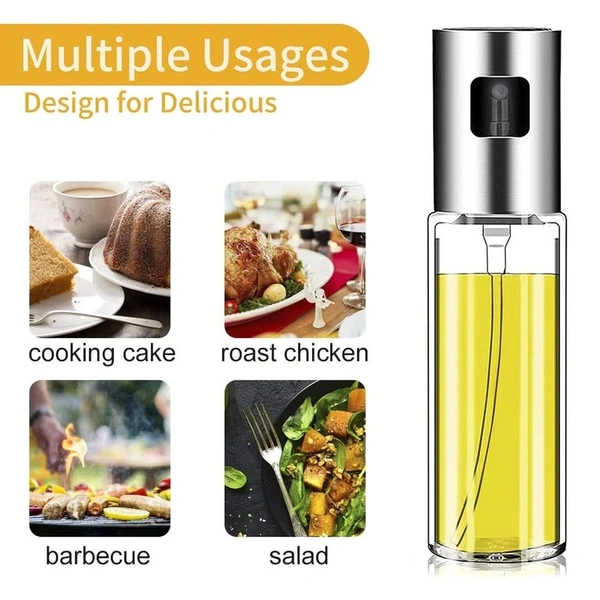 OIL SPRAYER DISPENSER, OIL VERSATILE GLASS SPRAY BOTTLE FOR COOKING & MULTI USE BOTTLE (Glass bottle)