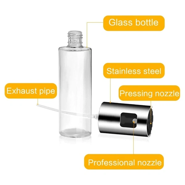 OIL SPRAYER DISPENSER, OIL VERSATILE GLASS SPRAY BOTTLE FOR COOKING & MULTI USE BOTTLE (Glass bottle)