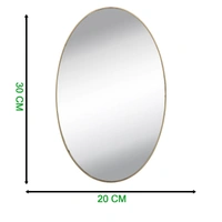 OVAL ADHESIVE BATHROOM MIRROR WALL