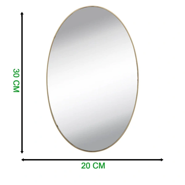OVAL ADHESIVE BATHROOM MIRROR WALL