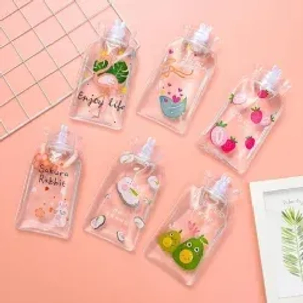 ( PACK OF 1 ) Small Mini Cute Cartoon Designs Cotton Hot and Cold Winter Water Bag