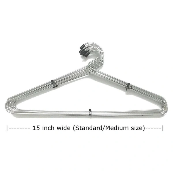 (Pack Of 12) STAINLESS STEEL CLOTH HANGER