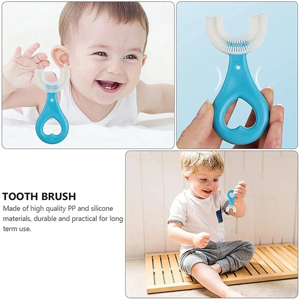 ( Pack Of 2 ) U shape baby toothbrush brush