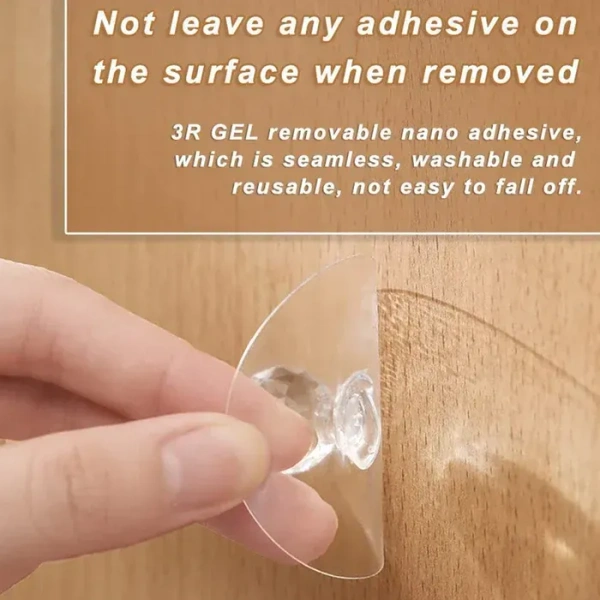 ( Pack of 4 ) Clear Cabinet Drawer Knobs / Hook