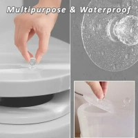 ( Pack of 4 ) Clear Cabinet Drawer Knobs / Hook