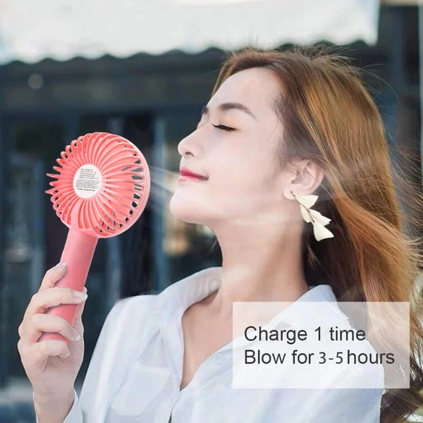 PORTABLE CLASSIC HAND FAN TABLE FAN 3 STEP SPEED SETTING FAN PERSONAL DESK FAN SUITABLE FOR OFFICE , SCHOOL & HOME USE (BATTERY NOT INCLUDED)