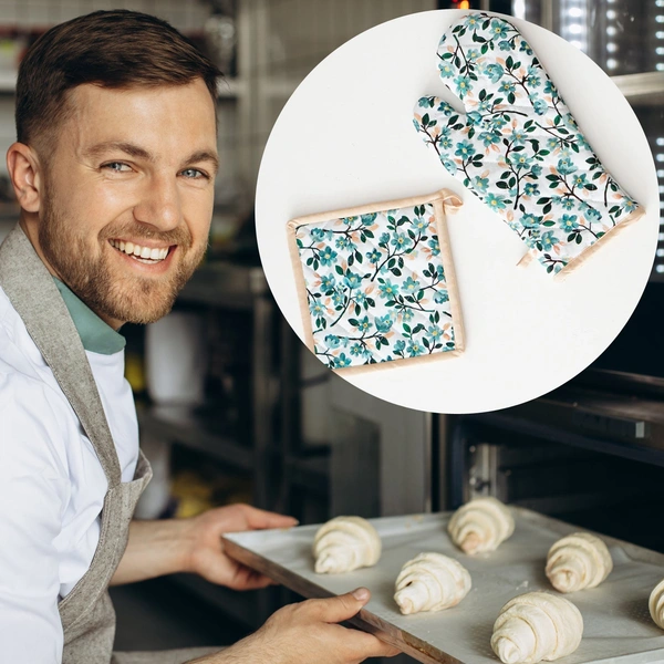 Professional Cotton Oven Mitt gloves, oven gloves