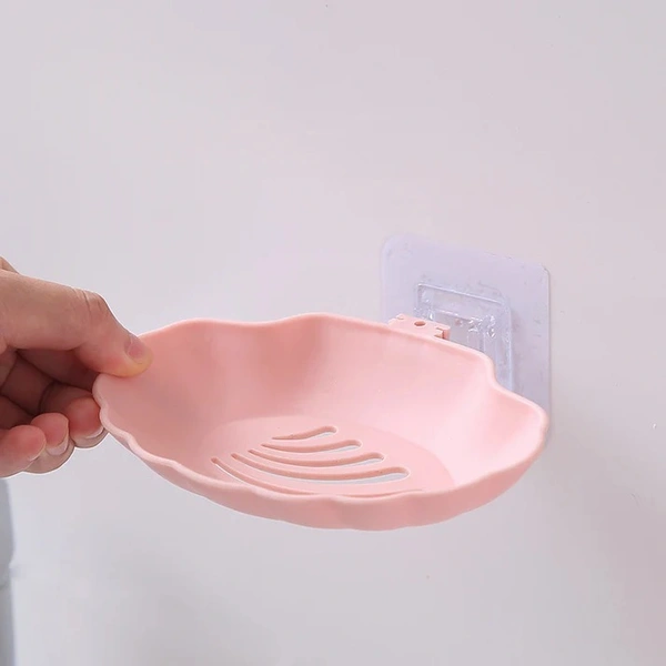 Sea Shell Wall Mounted Soap Rack - Drain Bathroom Rack