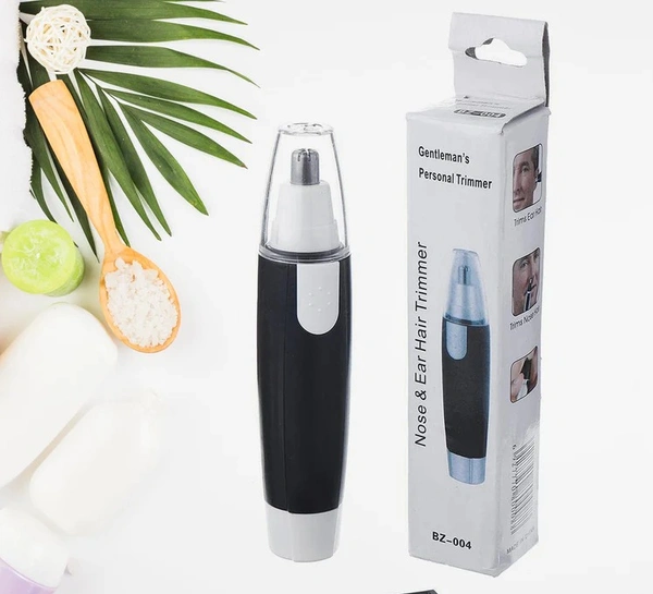 SHARP NEW EAR AND NOSE HAIR TRIMMER PROFESSIONAL HEAVY DUTY STEEL NOSE CLIPPER BATTERY-OPERATED.