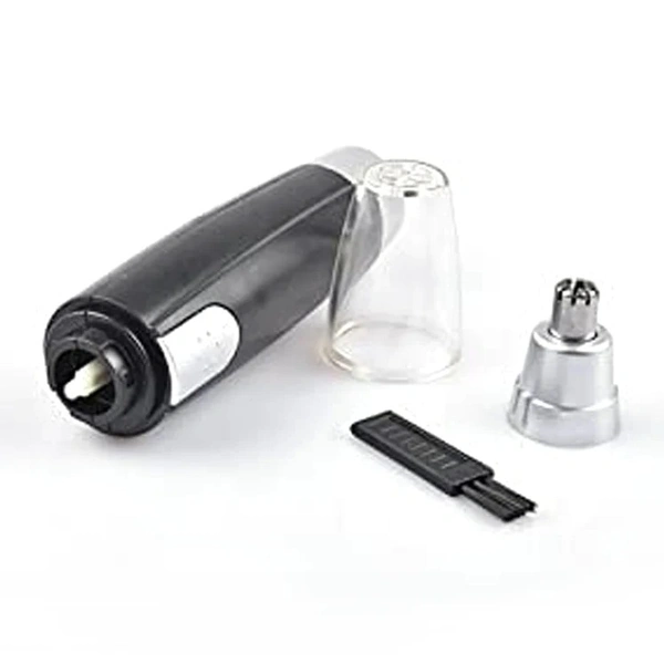 SHARP NEW EAR AND NOSE HAIR TRIMMER PROFESSIONAL HEAVY DUTY STEEL NOSE CLIPPER BATTERY-OPERATED.