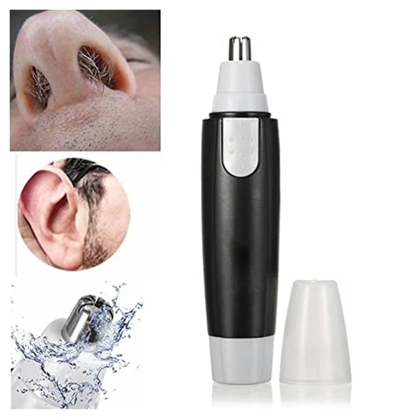 SHARP NEW EAR AND NOSE HAIR TRIMMER PROFESSIONAL HEAVY DUTY STEEL NOSE CLIPPER BATTERY-OPERATED.