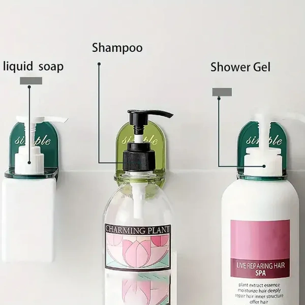 Shower Gel Bottle Holder, Wall Mounted Hook