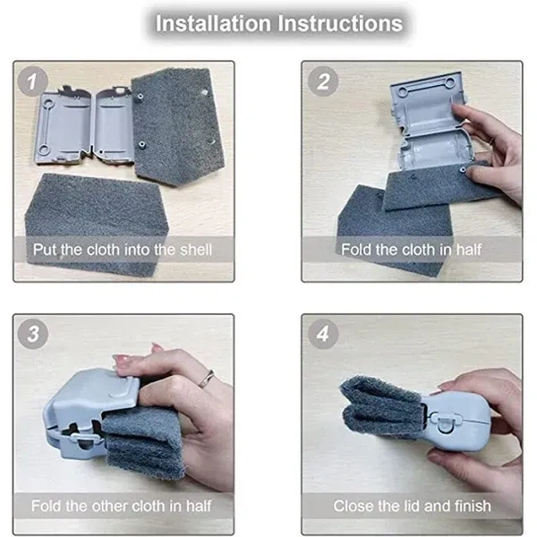 Sliding Window Cleaning Brush (Random Color)