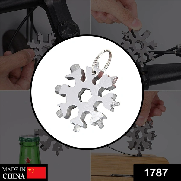 Snowflake Multi-Tool Stainless Steel Snowflake Bottle Opener