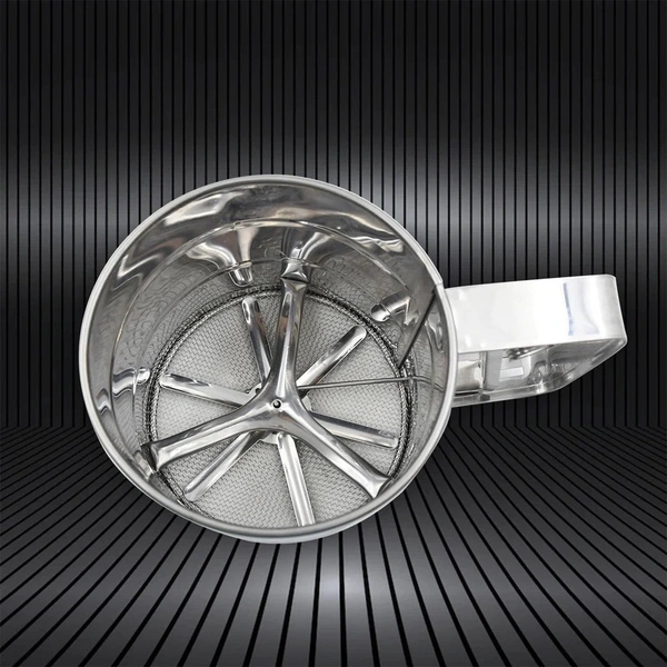 STAINLESS STEEL FLOUR SIFTER, ATTA CHALNI