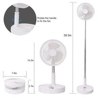 TELESCOPIC ELECTRIC DESKTOP FAN, HEIGHT ADJUSTABLE, FOLDABLE & PORTABLE FOR TRAVEL/CARRY | SILENT TABLE TOP PERSONAL FAN FOR BEDSIDE, OFFICE TABLE (BATTERY NOT INCLUDE)
